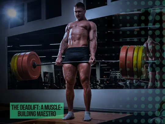 Person performing deadlift demonstrating targeted muscle groups
